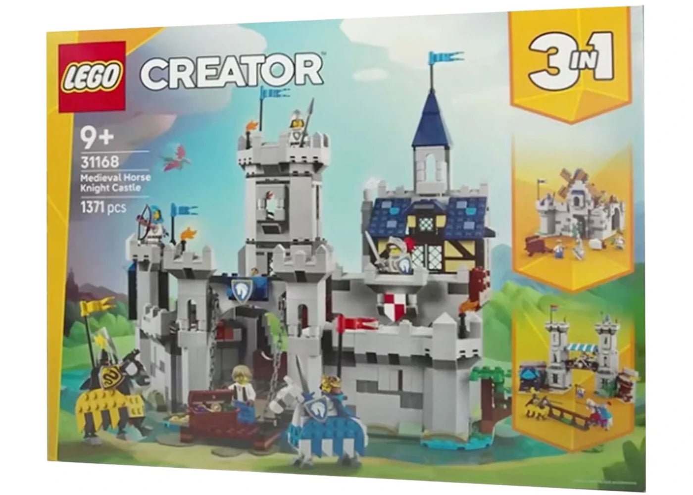 LEGO Creator 3-in-1 Medieval Horse Knight Castle Set 31168