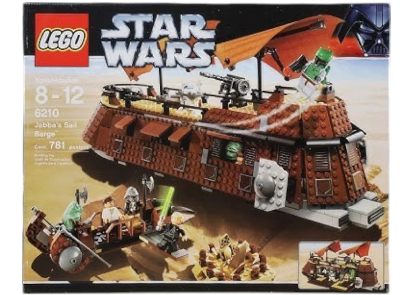 LEGO Star Wars Jabbas Segelbarke Set 6210