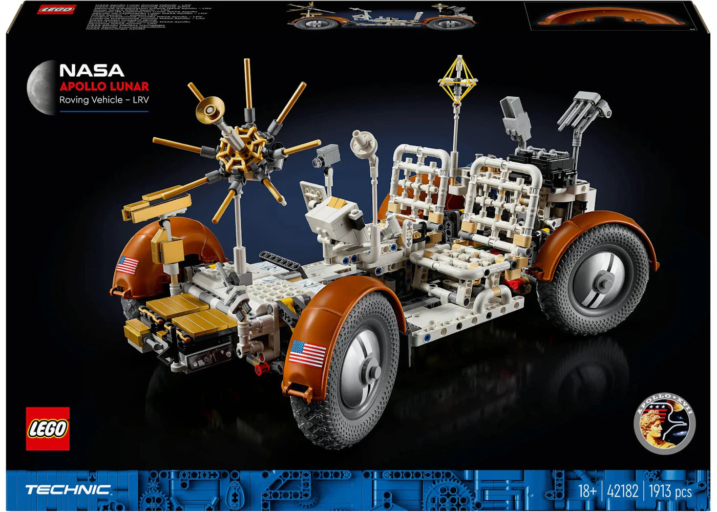 LEGO Technic NASA Apollo Lunar Roving Vehicle-LRV Set 42182