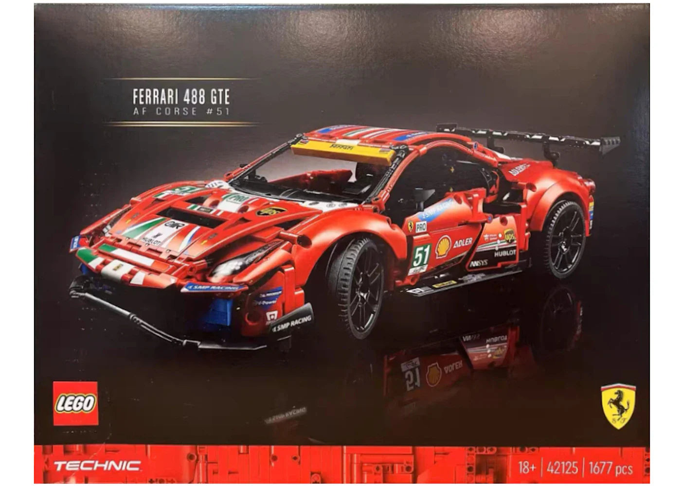 LEGO Technic Ferarri 488 GTE  InchAF Corse #51 Inch Set 42125