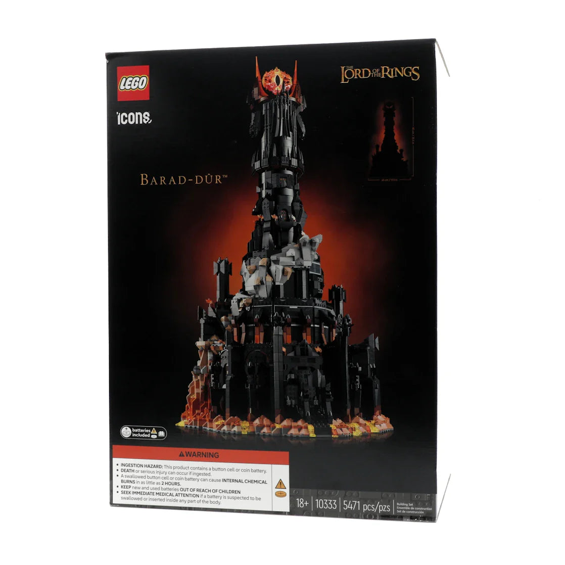 LEGO Icons The Lord of the Rings Barad-dur Set 10333